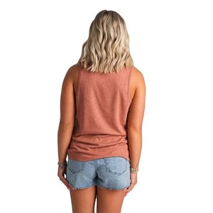 Nouveaux débardeurs pour femmes en promotion, haute qualité, confortables, respirants, en polyester/coton, 220g, logo frontal, col rond, vêtements décontractés - Product Image 4