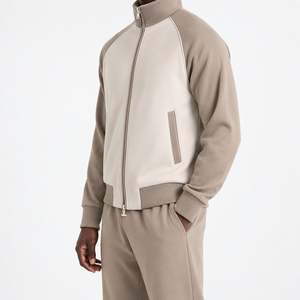Conjunto Deportivo para Hombre, Chaqueta con Cierre Completo, Forro Polar, Ropa Deportiva Informal para Correr, Otoño Invierno - Product Image 4