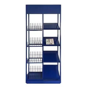 Expositor Vertical de Metal Resistente Personalizado con Marco de Hierro y Alambre de 5mm para Volante de Coche, Alfombrillas, Fundas de Asiento, Uso en Tiendas Minoristas - Product Image 1