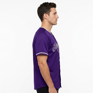 Maillot de baseball personnalisé en gros, impression numérique, respirant, été, grande taille, vêtements de sport unisexes - Product Image 5