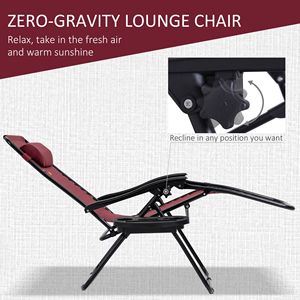 Set di Mobili da Esterno Moderno in Alluminio a 3 Pezzi con Sedie Reclinabili Grigie e Tavolino Laterale per Bordo Piscina e Campeggio - Product Image 4