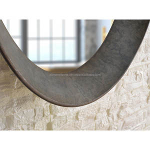 Miroir décoratif ovale simple en métal, miroir mural de luxe pour salle de bain, meilleure qualité, accessoire de décoration intérieure unique - Product Image 4