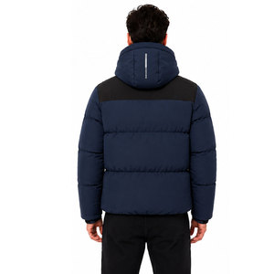 Veste à bulles tendance pour homme, élégante avec col à capuche, idéale pour les sorties et les voyages en hiver. - Product Image 2