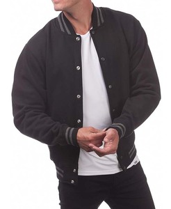 เสื้อแจ็คเก็ตวาร์ซิตี้ผ้าฝ้ายสั่งทำสำหรับผู้ชาย ขายส่งสำหรับมหาวิทยาลัยและวิทยาลัย, เสื้อแจ็คเก็ตเบสบอลผ้าฟลีซวาร์ซิตี้สำหรับผู้ชายแบบสั่งทำสำหรับสโมสร - Product Image 3