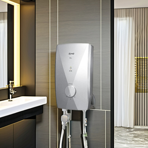 เครื่องทำน้ำ3.5KW แบบไม่มีปั๊มสีเงินใช้ใน V10E ดีไซน์เหนือกาลเวลาทำจากพลาสติก LED สำหรับโรงแรมในบ้าน - Product Image 4