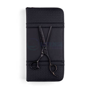 Tijeras de Adelgazamiento Rockstar en Negro Mate, Acero Inoxidable Duradero, Corte de Precisión, Mango Ergonómico para Estilistas Profesionales - Product Image 2