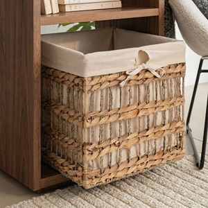 Open-<b>woven</b> <b>basket</b> seagrass & water hyacinth Handmade Storage <b>Basket</b> Wholesale eco-friendly Made Viet Nam - Product Image 4