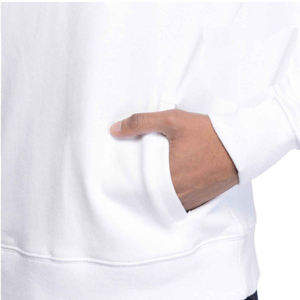 Sweat-shirt à capuche bicolore bleu et blanc, coupe classique, tricoté, 100 % coton, style automne, en promotion - Product Image 6
