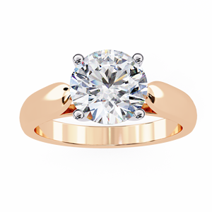 Bague de mariage en diamant de laboratoire de qualité supérieure, taille coussin |   Bague de fiançailles solitaire en or 10 carats |   Certifié IGI Luxe Tendance - Product Image 3