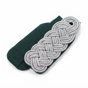 Épaulettes personnalisées pour officiers supérieurs avec bordure verte, épaulettes d'uniforme de service brodées - Product Image 4
