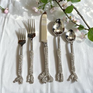 Modern Stainless Steel Salad Servers with Emerald Green Handles 2-Piece Salad <b>Spoon</b> <b>and</b> <b>Fork</b> <b>Set</b> Mirror Polished Metal Cutlery - Product Image 5