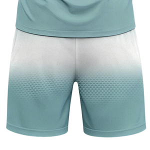 Ensemble de t-shirt de tennis pour homme en tricot d'été avec imprimé graphique 3D, manches courtes, col rond, jersey et short à taille élastique, tenue de sport - Product Image 6