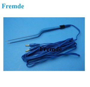 Cables bipolares de alta calidad con material de silicona para fórceps bipolares, longitud del cable 3 metros, con certificación CE - Product Image 3