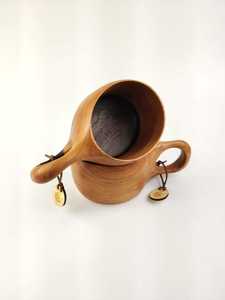 Bol à boire en bois éco-responsable Kuksa, tasse nordique artisanale pour café, thé, soupe, camping, bushcraft, bar - Design moderne, longueur personnalisée - Product Image 5