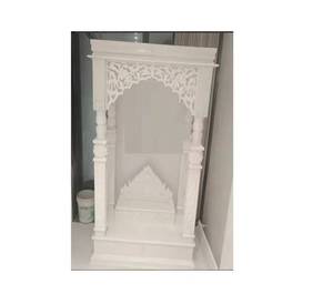 High on Demanded white color low Price Marble <b>mandir</b> for living room India manufacturer Indoor Marble Temple - Product Image 3