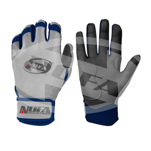 Guantes de Bateo de Béisbol de Cuero Negro/Blanco NOFA INDUSTRIES, Acolchados, con Cierre de Hebilla, Ambidiestros, para Entrenamiento, Tallas Unisex para Adultos S-XXL - Product Image 3
