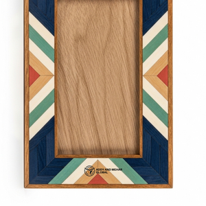 Luxury Handmade Wooden Photo <b>Frame</b> Artistic Mosaic Geometric Pattern <b>Frame</b> - Product Image 5