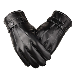 Wholesale Rohzen Sports RS-WG-01 Winter <b>Leather</b> Gloves with Needle Detection Touchscreen & Thermal Lining for Travel Outdoor Use - Product Image 3