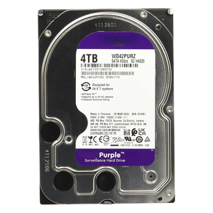 Disque dur interne <span class=keywords><strong>WD42PURZ</strong></span> Purple 4 To, 3,5 pouces, SATA III, 5400 tr/min, 256 Mo de cache, pour ordinateur de bureau, surveillance de sécurité, fonctionnement continu 24/7 - Product Image 6