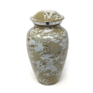 Urna Funeraria de Camuflaje Digital Personalizable para Adultos con Tapa Metálica y Acabado Mate - Product Image 4