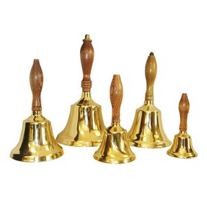 Elegante Juego de Campanas de Mano de Latón Pulido con Acabado Dorado, Campanas Tradicionales de Iglesia para Ceremonias Religiosas y Adoración - Product Image 2