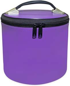 Premium Masonic Fez Cases - Imitation Leather <b>Hat</b> Display Storage <b>Box</b> | Available in White, Red, Blue, Purple, Black (Purple) - Product Image 1