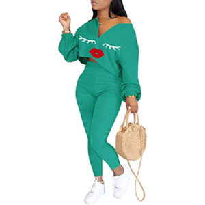 Conjunto Deportivo de 2 Piezas para Mujer, Camiseta sin Mangas y Pantalones Jogger con Estampado de Estrellas, en Algodón Transpirable - Product Image 5