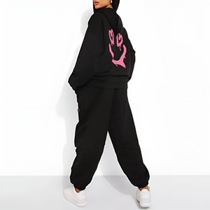 Nouvel arrivage : Survêtement d'entraînement oversize pour femme, imprimé, écologique, style empilé - Product Image 2