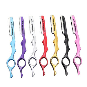 7 rasuradoras de entresacar de color personalizado, rasuradora de afeitar con mango de acero inoxidable, rasuradora de barbería de alta calidad, duradera y de precisión. - Product Image 5