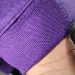 JAVVY PURPEL <b>Mock</b> <b>Neck</b> Sweatshirt 100% WHITE Applique Embroidery wide <b>neck</b> Sweatshirt Finer Threads - Product Image 5