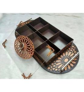 Caja de chocolate acrílica blanca con caligrafía árabe, elegante caja de regalo festiva para guardar chocolates y presentación de dulces - Product Image 5