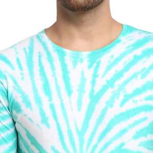 เสื้อยืดผ้าฝ้ายแท้ 100% ลายมัดย้อมสุดฮิตสำหรับผู้ชาย ทรงหลวม พิมพ์ลาย ดีไซน์ใหม่ล่าสุด ออกแบบเองได้ แห้งเร็ว - Product Image 6