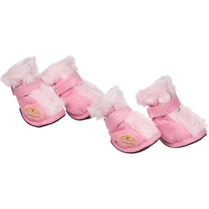 Chaussures pour animaux de compagnie en daim confortables et de qualité supérieure, design en peluche tendance avec des caractéristiques de soutien - Product Image 1