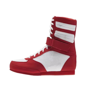 Fabricante de Calzado de Boxeo Azul y Rojo Personalizado al por Mayor para Hombre, Botas de Lucha Ligeras - Product Image 5