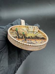 Pendentif Hip Hop personnalisé en Moissanite, motif paysage urbain avec palmiers, plaqué or et argent 925, bijoux fins, pendentifs et breloques - Product Image 6