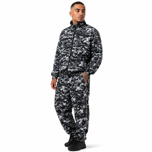 Trendy Custom Digital <b>Camo</b> Nylon Windbreaker Tracksuits Premium Lightweight Training Set OEM Streetwear Waterproof <b>Men's</b> <b>Jacket</b> - Product Image 4