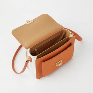 Sacs de voyage unisexes en cuir véritable imperméables, légers et ajustables, sacs bandoulière, sacs de messager tendance, fermeture à glissière - Product Image 2