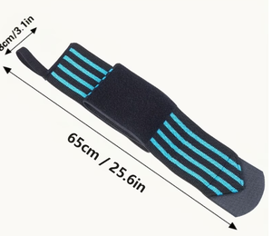 Breathable Wrist Wrap Adjustable <b>Nylon</b> Wrist Hand Wrap Support Band with <b>Hook</b> and Loop Closure for Sports Gym Fitness Training - Product Image 3