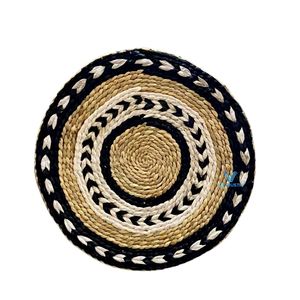 Nouvelle collection Vietrustic : Panier mural tressé bohème en jonc de mer, décoration murale en fibres naturelles, lot multi-pièces pour la maison - Product Image 1