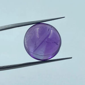 พลอยอเมทิสต์สีม่วงธรรมชาติคุณภาพสูง 12.70 กะรัต ขนาด 16 มม. ทรงกลมเจียระไนแบบบริลเลียนท์ สำหรับทำจี้ - Product Image 1