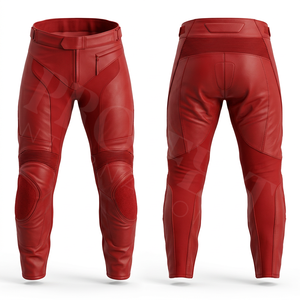 Pantalon de moto en cuir pour homme, protection haute performance, genouillères intégrées, respirant, durable, coupe ajustée, équipement personnalisable, pantalon moto avec logo sur mesure - Product Image 6
