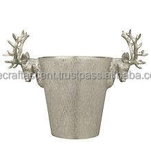 Seau à glace en métal personnalisé en aluminium pour bar et restaurant Bouteille de vin Seau à glace à champagne Refroidisseur Seau à vin et boissons - Product Image 4