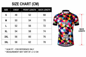 Camiseta de Ciclismo con Estampado Geométrico, Cierre Completo, Manga Corta, Transpirable, de Secado Rápido, Unisex, para Ciclismo de Carretera y Montaña - Product Image 5