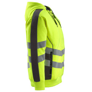 Ropa de Trabajo Profesional, Sudadera de Seguridad de Alta Visibilidad, ANSI Clase 2, Impermeable, con Luz LED Intermitente, Forro Polar de Algodón Reflectante, con Logotipo, Suministro al por Mayor - Product Image 5