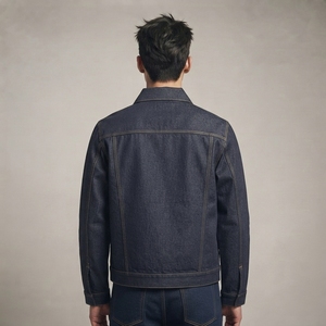 Casual Street Style <b>Men</b> <b>Denim</b> <b>Jacket</b> Trucker Coat Soft Cotton Fabric Durable Stitching Button Closure Regular Fit Spring - Product Image 2