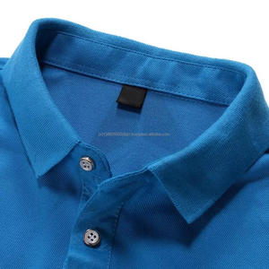 เสื้อกอล์ฟผ้าฝ้ายถักกันรอยยับสำหรับผู้ชายเสื้อแขนสั้นทำจากบังคลาเทศออกแบบโลโก้ได้ตามต้องการ - Product Image 3