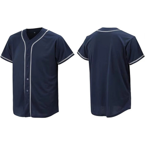 Maillot de baseball respirant à manches courtes, séchage rapide, fabriqué au Pakistan, imprimé, prix bas, service OEM - Product Image 1