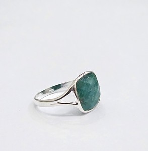 925 Sterling <b>Silver</b> <b>Emerald</b> <b>Ring</b> Cushion Cut Natural Gemstone Handmade Fine Jewelry Manufacturer Wholesale - Product Image 3