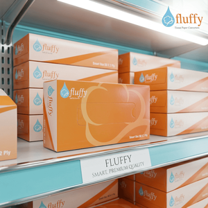 FLUFFY 100 Hojas de Papel Tisú Facial de Pulpa de Madera de 2 Capas (50 Toallitas x 2 Capas) Caja de Papel Tisú para Uso Doméstico - Product Image 2