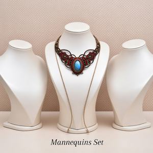 Collar de Macramé con Bisel de Aleación de Metales Preciosos |   Gargantilla Minimalista de Piedras para Mujer, Ideal para Fiestas |   HARI OM - Product Image 5